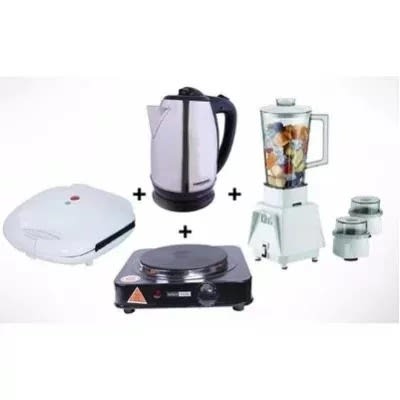 Kitchen Appliance Bundle Kettle Blender Hotplate Sandwich Maker Konga Online Shopping