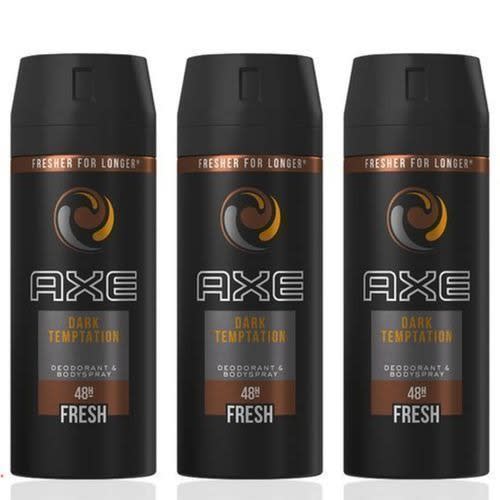 Axe Dark Temptation Body Spray Deodorant Aerosol 150ml 3 Pcs | Konga ...