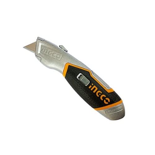 Ingco Retractable Utility Knife With 5 Extra Blade Konga Online Shopping