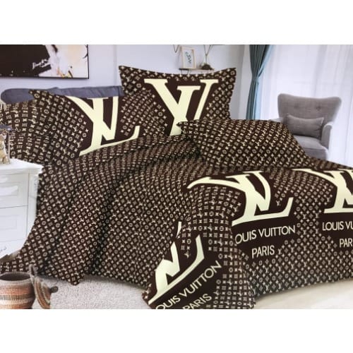 Louis Vuitton Inspired Duvet Bedding Sets - Duvet - Flat Bedsheet With 4  Pillowcases - Multicolor