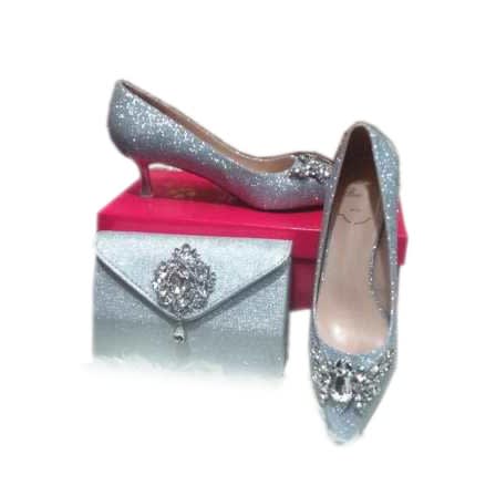 heels with matching purse