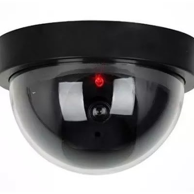 dummy camera with flashing red light