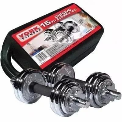 York fitness 15kg store dumbbell