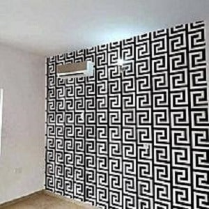 Excellent Wall Decor, 3d Wall Paper Black And White Versace Effect ()  | Konga Online Shopping