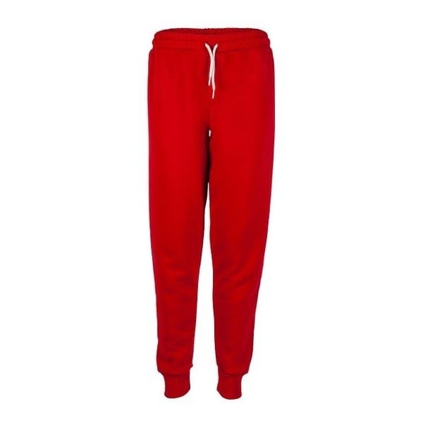 plain red joggers