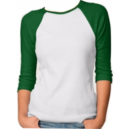 White and green long sleeve shirt clearance