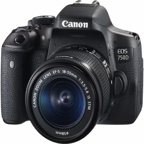 canon professional eos 750d dslr camera