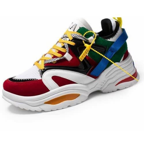 ladies multi colored sneakers