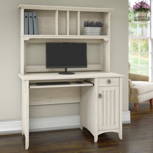 Handys Salinas Mission Style Desk With Hutch In Antique White