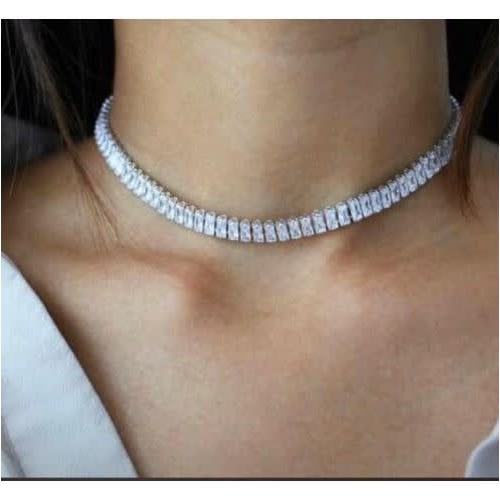 Ladies Tennis Choker Cuban Chain 