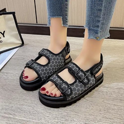 Flat Sandal - Black | Konga Online Shopping