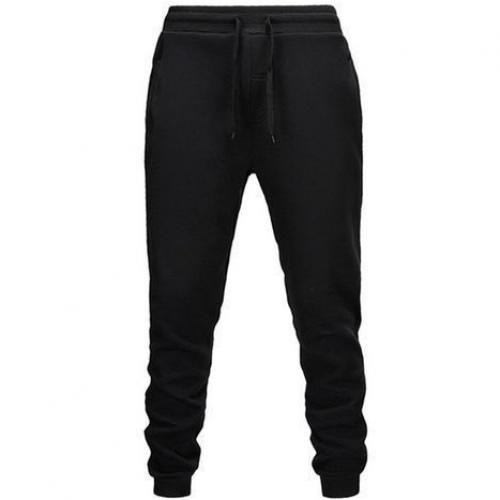 thick black joggers