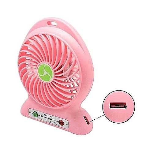 Portable USB Rechargeable Fan With Power Bank Konga Online Shopping