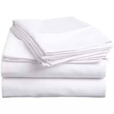 plain bed sheets with pillow covers