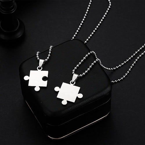 Couples/ Friendship Necklace Silver Konga Online Shopping