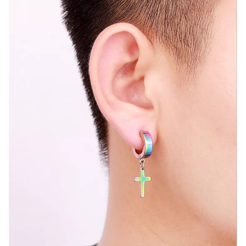 Non pierced shop cross earrings