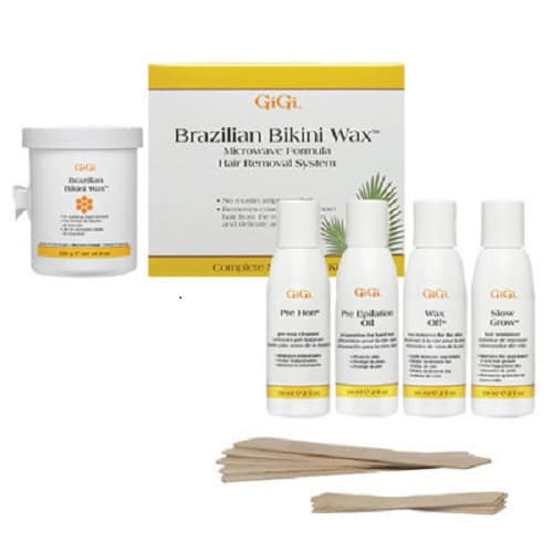 Brazilian Bikini Wax Hair Removal System Microwave Formula Kit