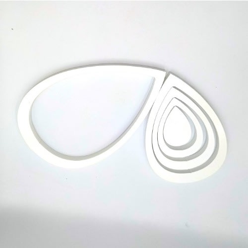 Creative 3d Raindrop Wooden Wall Sticker 20 Pieces White Konga Online Shopping