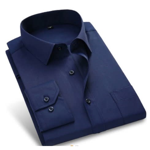 Classy Male Shirt - Navy Blue | Konga Online Shopping