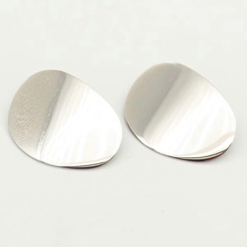 Big flat hot sale earrings
