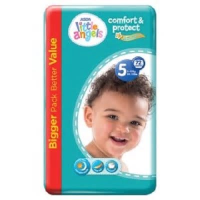 asda little angels nappies size 5
