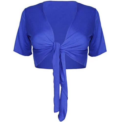 royal blue bolero shrug