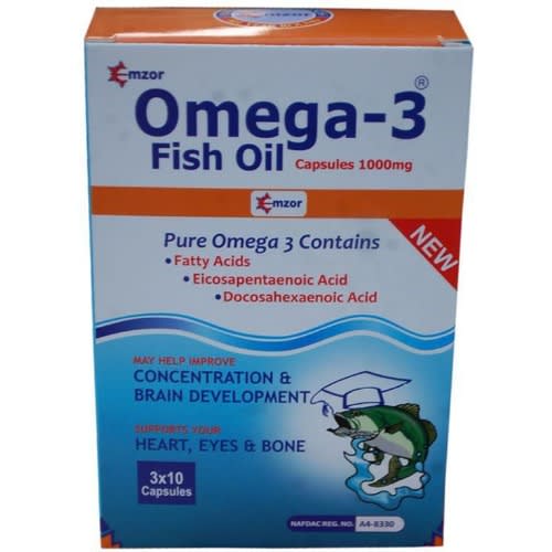 Omega - 3 Fish Oil 3x10 Capsules.