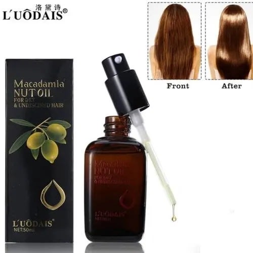 L'uodais Moroccan Argan Macadamia Nut Essence Hair Oil/serum - 50ml | Konga  Online Shopping