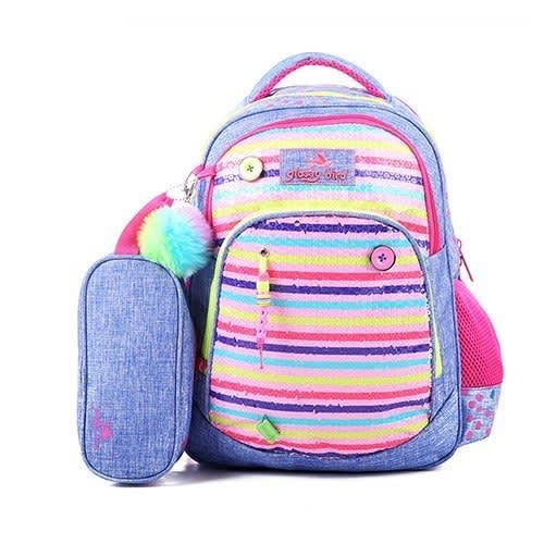 glossy bird school bags