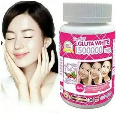 Gluta White Glutathione 1500000mg Skin Lightening & Anti-ageing Caps.