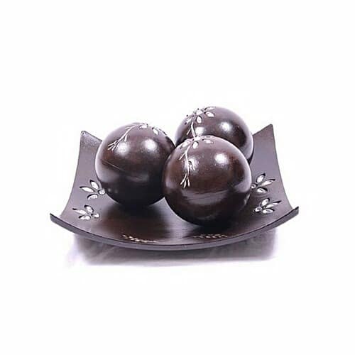 Center Table Bowl And Ball Brown Decoration Konga Online Shopping