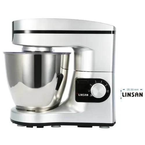 Linsan Stand Cake Mixer With Bowl 7L 1000w Silver Konga Online