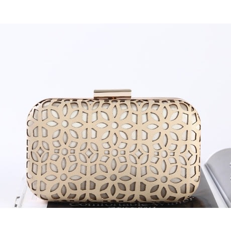 beige evening purse