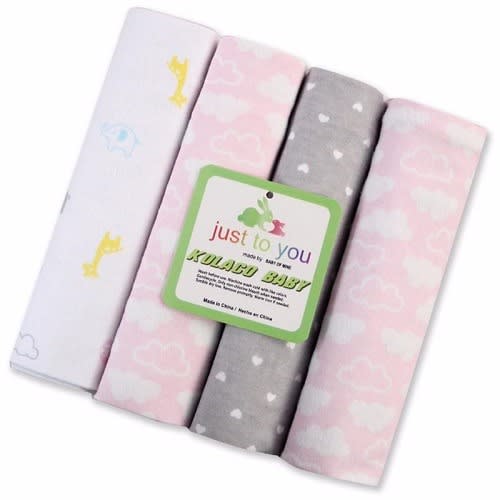 Baby Flannel Receiving Blankets 4 Pack Konga Online Shopping