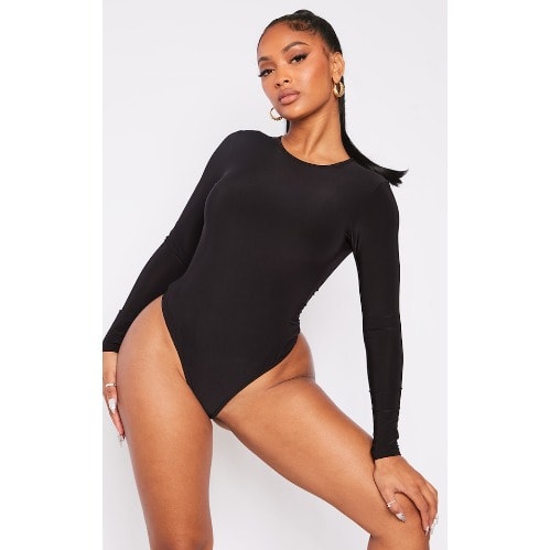 Round hot sale neck bodysuit