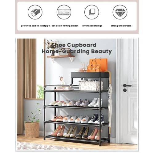 Steel Shoe Rack Organiser With Storage Space 5 Layers Konga Online