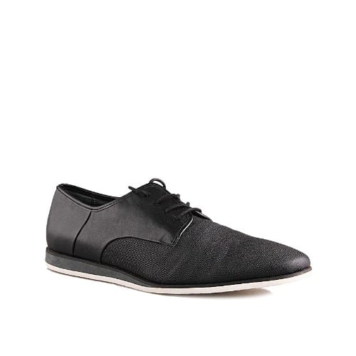 leather flat sole shoes for mens