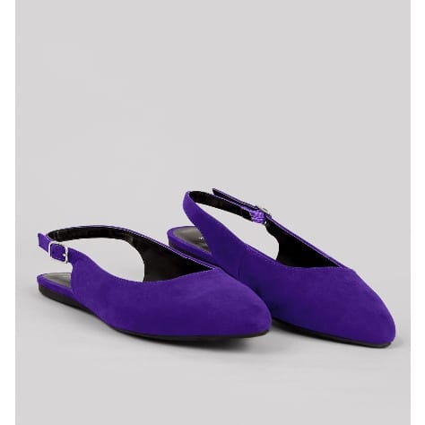 blue slingback flats