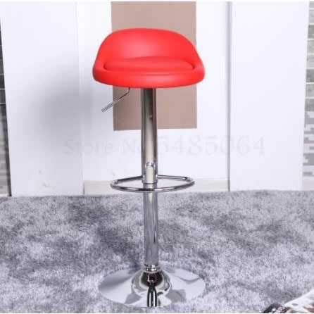 Red Leather Swivel Bar Stool Konga, Red Leather Backless Bar Stools