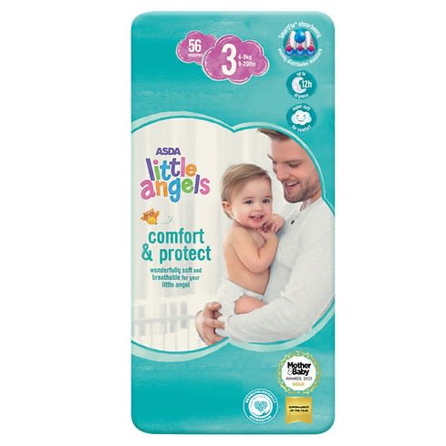 ASDA Little Angels Comfort & Protect Size 6 plus Nappies - ASDA Groceries