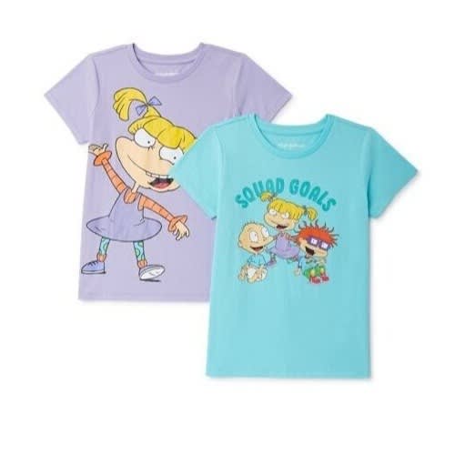 Nickelodeon All About Rugrats Girls Short Sleeve Graphic T-shirt – 2 ...