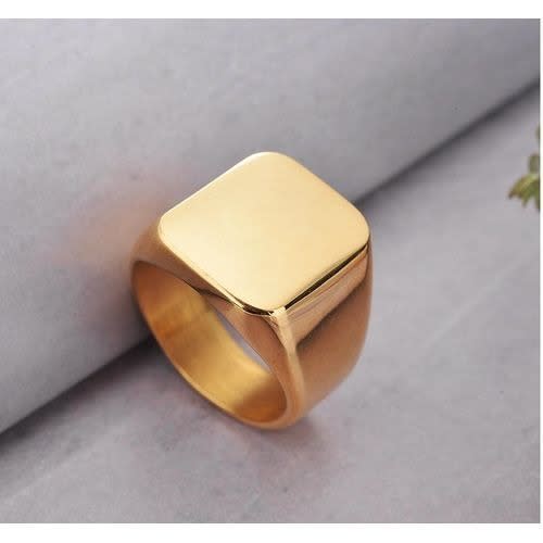 Men's Polished Metal Index Ring Gold Konga Online Shopping