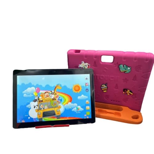 KT36 Kids Tablet - 10.1" - 256GB ROM - 6GB RAM - 5G Dual SIM - Android 12 - 6000mAh - Pink.