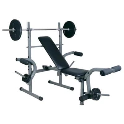 Body Fit Weight Bench With Butterfly 30kg Weight Plates Bar