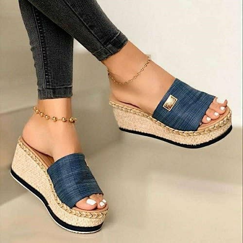 slippers with a wedge