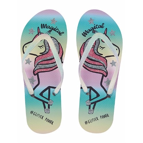 unicorn flip flops
