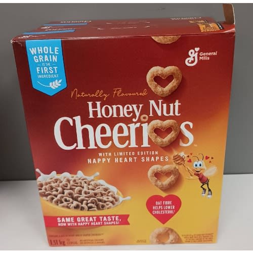 General Mills Naturally Flavoured Honey Nut Cheerios Cereal 1.51kg