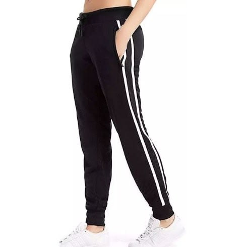 Joggers Pant - Black With White Stripes | Konga Online Shopping