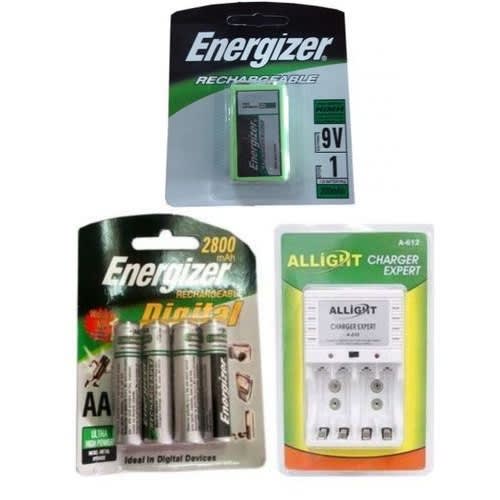 Energizer Rechargeable Batteries Aa + 9v & Battery Charger Konga