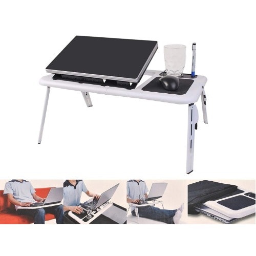 Foldable Laptop Tray Desk With Cooling Fan Konga Online Shopping